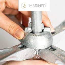 Vouwanker Staal - Klapanker Gietijzer - Watersport Stabiliteit - Verzinkt Robuust Ontwerp - 15 kg - Zilver/Grijs — thumbnail 3