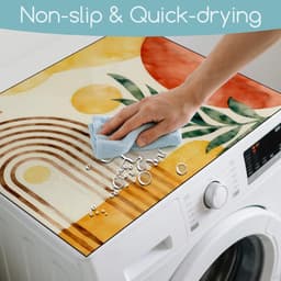 Wasmachinehoes - Beschermhoes Apparaten - Apparaten Beschermen - Antislip Onderkant - 60 x 50 cm - Bohemian Patroon — thumbnail 2