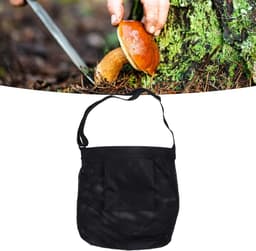 Cryfokt Fruitpluk Ademende Tas Verstelbare Riem Praktisch Ontwerp voor Paddenstoelenoogst, Taille Berry-collectie voor Wandelavonturen 16,5x17,7in — thumbnail 2