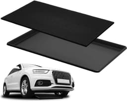 Uiifan 1 Set 35 x 24 x 1.4 Inch Olie Afvoer Druppelpan voor Auto met Vierkant Geen Splatter Pad Olie Druppelbak Olie Verversingsmat voor Onder Auto Transmissie Garage Automotive Oprit om de vloer — thumbnail 1