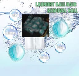 Wasballen voor het verwijderen van dierenhaar,Huisdierhaarverwijderingsballen voor de was | Herbruikbare Lint Remover en Pet Hair Catcher voor Wasserij,Wasmachine voor het verwijderen van haren e — thumbnail 4