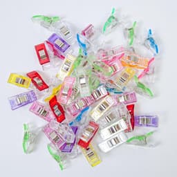 Naaiclips Set - Stofhouders - Stoffen Organiseren - 76 Delige Kit - Diverse Maten - Geruite Stijl — thumbnail 3