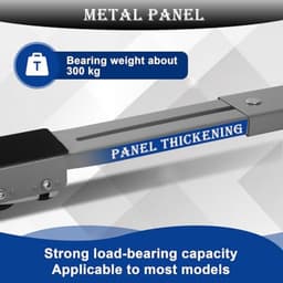 2 stuks wasmachine-onderstel, verstelbare meubelroller 46-71 cm, antislip rubberen pad, belastbaar tot 300 kg, voor wasmachine, droger, koelkast, bank, grijs — thumbnail 2