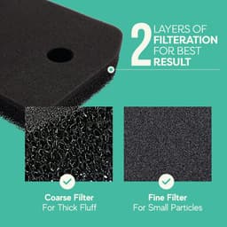 Vervangend plintfilter geschikt voor Miele T1-droger - 9164761 warmtepompdroger - plintfilter van schuim - 2 stuks — thumbnail 2