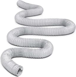 Draagbare Airco Afvoerslang - Flexibele Slang - Verkoeling Optimaliseren - Universele Aansluiting - 150 mm x 6 M - Grijs/Wit — thumbnail 2