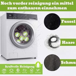 12-delige haarvangers voor wasmachine - wasbol - wasbollen voor wasmachine – Herbruikbare pluizenballen voor de wasmachine – Dierenhaarvanger – Voor het verwijderen van dierenhaar – Kunststof – Groen — thumbnail 5