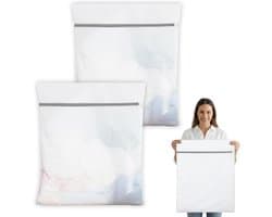 Grote wasnetten van 60 x 80 cm voor de wasmachine, herbruikbare waszakken voor delicate kleding en ondergoed