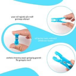 Kleurige Plastic Wasknijpers met Mand - 48 Stuks Windbestendig en UV-bestendig voor Kleding en Sokken — thumbnail 5