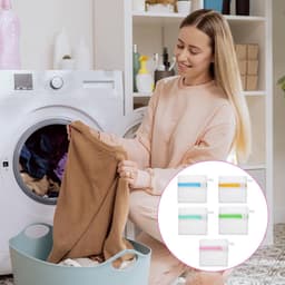 Mini-wasnetten en waszakken voor wasmiddelcapsules, duurzame polyester opbergzakken voor geurparels en gevoelige stoffen, ideaal voor reizen en wasorganisatie — thumbnail 3