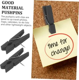 Decoratieve Punaises - Met Clips - Foto's Ophangen - Rustieke Stijl - 50 Stuks - Zwart — thumbnail 4