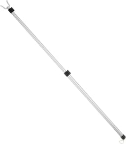 Waslijn Paal - Droogstok Kleding - Kleding Ophangen - Verstelbare Lengte - 125 cm - Zilver — thumbnail 1