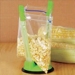 Verstelbare Handsfree Baggy Rack Clip Opener Houder voor Keukenvoedselopslag (Groente) — thumbnail 2