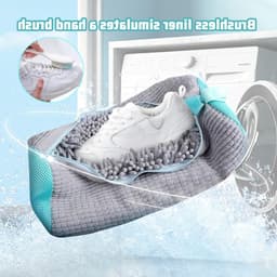 Set van 2 Herbruikbare Schoenwaszakken voor de Wasmachine, Ideaal voor Sneakers en Alle Schoenmaten, Met Rits en Duurzaam Ontwerp — thumbnail 4