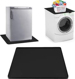 RUX® Lekbak Wasmachine - Lekbak - Anti Trillingsmat Wasmachine - Lekbak Wasmachine 60x60 - Lekbak Wasmachine Universeel - Zwart - 60cm x 60cm x 2cm — thumbnail 1