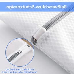 4-delige Wasnetten voor Wasmachine - Grote 50 x 60 cm Waszakken met Rits voor Kleding, Ondergoed en Handdoeken, Geschikt voor Delicate Was en Bescherming tegen Beschadiging — thumbnail 4