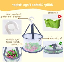 48 Stuks Kleurige Kledingknijpers - Winddichte Plastic Klemmen voor Waslijnen en Sokken, Ideaal voor Buitengebruik en Binnengebruik — thumbnail 3