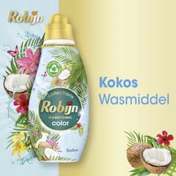 Robijn - Klein & Krachtig Wasmiddel Kokos Sensation 19 Wasbeurten - 8 x 665 ml - Voordeelverpakking — thumbnail 4