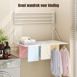 REN®roogrek - Wasrek - Droogrek - Wit - 81cm x 6cm x 8cm — thumbnail 2
