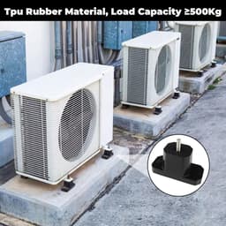 Trillingsdempers - Rubberen Lagers - Airco Stabiliseren - Buitenunit Ondersteuning - 4 Stuks - Zwart — thumbnail 2