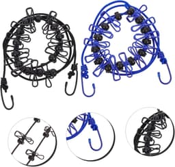 Waslijnen Set - Droogtouw Reizen - Buiten Kleding Drogen - Antislip Ontwerp - 2 Delig - Diverse Kleuren — thumbnail 5