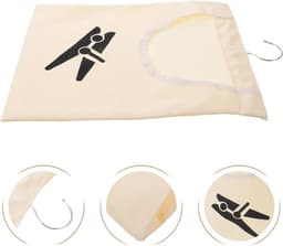 Wasknijper Opbergtas - Wasknijperhouder Organizer - Wasknijpers Sorteren - Met Ophanghaak - 35.7 cm Breed - Beige — thumbnail 5
