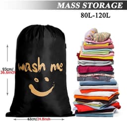 Waszak - Trekbandsluiting - 66x96 cm - Zwart - Nylon — thumbnail 5