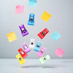 20 Stuks Multicolor Naaiclips Quilten Clips Stof Quilten Craft Gereedschap Multifunctionele Plastic Clips voor Naaien Binding, Naaien Benodigdheden Crafting Gereedschap DIY Hemming Linialen, Quilten — thumbnail 5