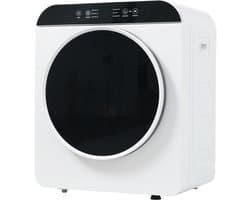 Compacte Afvoerdroger - Mini Wasdroger - Met UV-Sterilisatie - 6 Droogprogramma's - 3 kg Capaciteit - Voor Kleine Ruimtes - Wandmontage - 830W