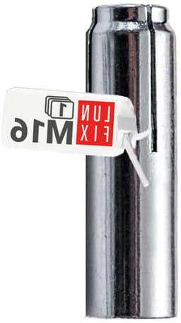 Inslagganker M16 - Stalen plug verzinkt - Zware belasting bevestigen - Corrosiebestendig staal - M16 x 65 mm - Zilver — thumbnail 1