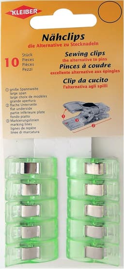 Naaiclips Set - Stof Clips - Stoffen Vasthouden - Stevige Grip - 10 Stuks - Paars — thumbnail 3