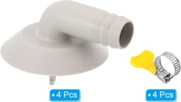 Afvoerslang Connector - Slangaansluiting Condens - Airco Onderhoud - Universele Pasvorm - 25 Mm Diameter - Wit — thumbnail 4