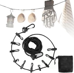 Dailygoods- Waslijn 5 Meter - Waslijn Camping - Uittrekbare Waslijn - Multifunctionele Waslijn - Accessoires voor Buitengebruik - Lichtgewicht en Waterafstotend - Drooglijn — thumbnail 1