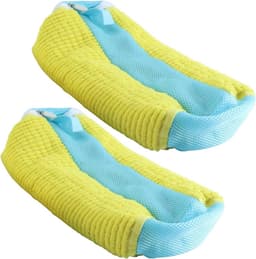 Schoenwaszakken voor wasmachine en droger, 2 stuks, herbruikbaar, zachte vezels, 360° reiniging voor sneakers en sportschoenen — thumbnail 1