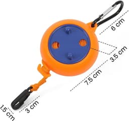 Allecto - Draagbare waslijn - Antislip waslijn - 10 meter - Reis en camping - Lichtgewicht en compact - Geschikt voor buiten en binnen - Voor kampe... — thumbnail 3