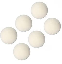 Allecto - Droogballen - Wol Droogballen 6 Stuks - Vermindert Statische Elektriciteit - 5 cm - Elimineren Geur - Huidvriendelijk voor Kleding en Bab... — thumbnail 2