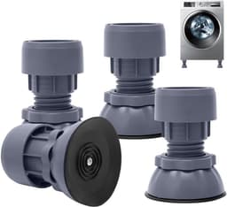 Trillingsdempers voor wasmachines en drogers, 4 antislipmatten, verstelbare hoogte, universele anti-vibratiedempers voor optimale stabiliteit en geluidsreductie — thumbnail 5