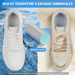 Schoenwaszakken voor de wasmachine, 2 stuks, ideaal voor sneakers en sportschoenen, 360° reiniging, wasnet voor schoenen (grijs, 39 x 19 cm) — thumbnail 4