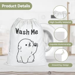 Dailygoody - Waszakken - Reis waszakken - Grote capaciteit - 50 x 60 cm - Organisatie - Ideaal voor kleding en reisbenodigdheden - 2 stuks — thumbnail 4