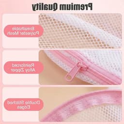 Waszak voor wasmachine, extra grote wasnetten voor delicate kleding, 3 stuks, duurzaam polyester, verborgen ritssluiting, multifunctioneel en herbruikbaar — thumbnail 2