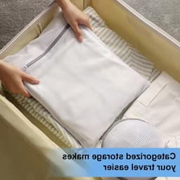 Set van 4 Herbruikbare Wasnetten met Rits voor Schoenen en Multifunctionele Waszakken voor de Wasmachine en Reizen — thumbnail 2