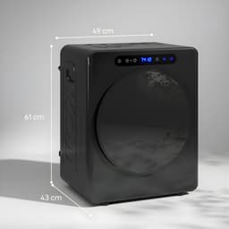 Mini Afzuig Luchtdroger – RVS en ABS Behuizing – 49 x 43 x 61 cm – Compacte Ventilatie / Droog Unit voor Lucht en Omgeving – Zwart — thumbnail 4