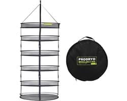 Droogrek met etages - Kledingdroger binnen - Planten drogen - Inclusief opbergtas - Diameter 95 cm — afbeelding 1