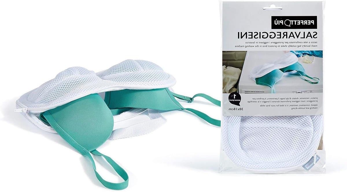 Waszak Beha - Lingerie Beschermer - Kleding Wassen - Net Ontwerp - 32 x 18 cm - Wit — afbeelding 1