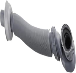 Afvoer Badkuip Douche - Afvoerpijp Flexibel - Ruimtebesparend Ontwerp - Waterslot Vorming - 90 cm Lengte - Grijs — thumbnail 3