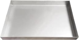 Opvangbak Wasmachine - Lekbak Metaal - Apparaat Beschermen - Roestvrij Staal - 80x60cm - Zilver — thumbnail 1
