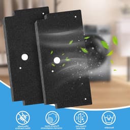 3-delige set van 12022801 droogfilter voor Siemens Iq300 - Vervangend sponsfilter voor Bosch en Siemens warmtepompdroger, 292 x 142 x 19 mm, ideaal voor optimale droging en luchtcirculatie — thumbnail 2