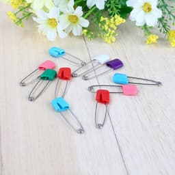 Veiligheidsspelden - Luierklemmen - Babyverzorging - Veilige sluiting - 10 stuks - Multicolor — thumbnail 4