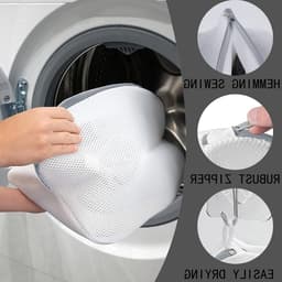 Wasmachine Waszak voor Schoenen en Sokken - 2 Stuks Beschermende Zak met Ritssluiting voor Veilig Wassen — thumbnail 4