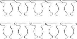 Veerklemmen Set - Gereedschap Clips - Gereedschap Opbergen - Sterk Mangaanstaal - 10 Stuks - Zilver — thumbnail 1