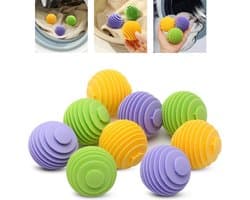 Drogerballen 9 Stuks - Droger Ballen - Wasbollen Voor Wasdrogers - Droogballen - Wasdroger - Wasverzachter - Anti-Kreuk - Wasballen Voor Wasmachine - Herbruikbare - Verminderen Rimpels En Kleven - Voor Het Reinigen Van Huiskleding